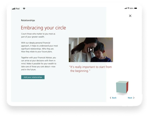 Educational cube screen