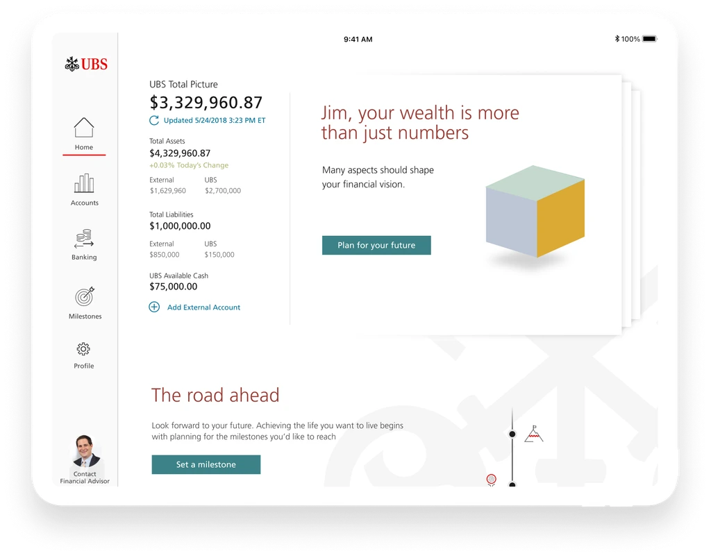 UBS final solution — iPad app