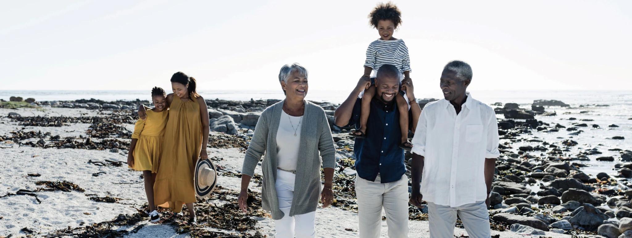 UBS Wealthway — family on a beach