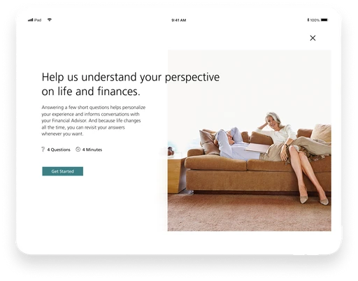 Mindset and Interests screen